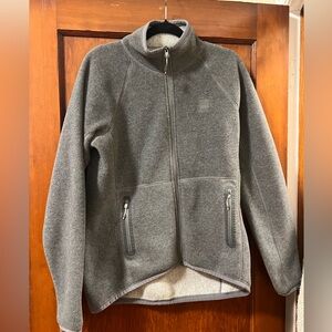 MEC Women's Light Gray Fleece Jacket EUC